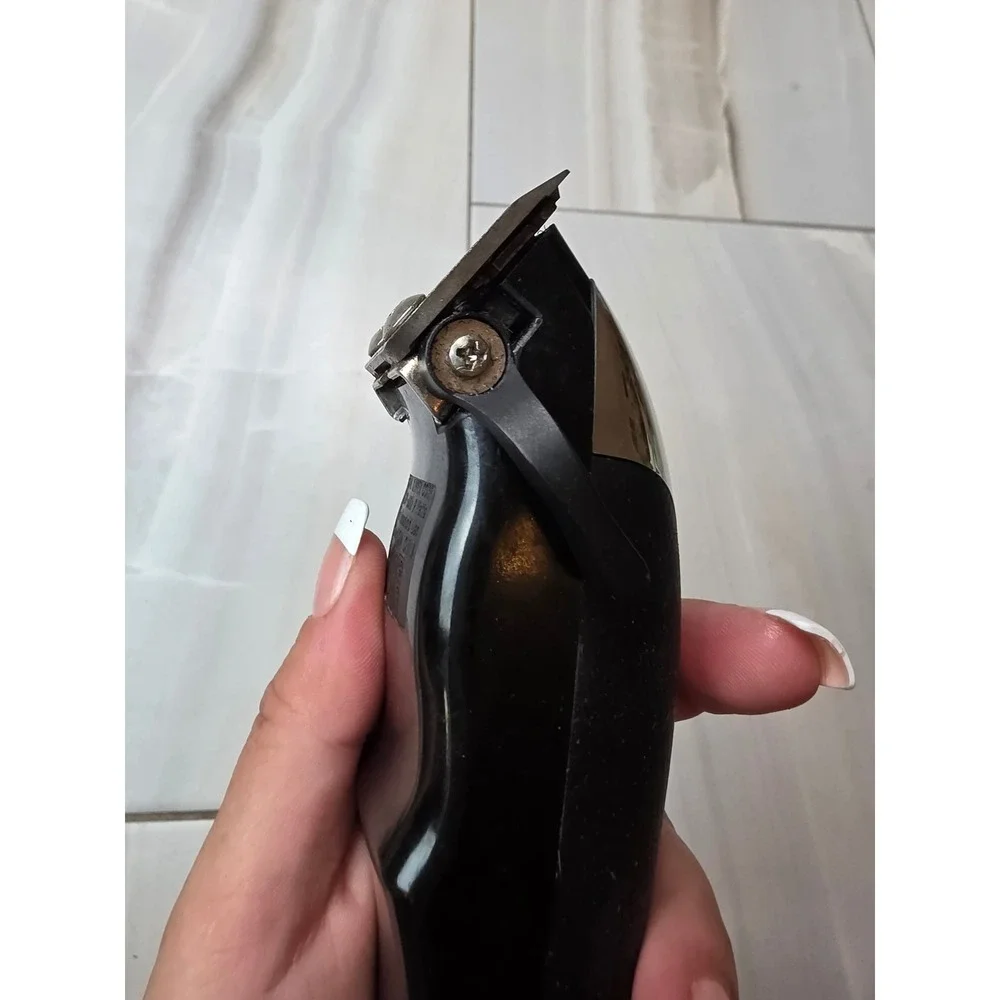 Wahl Precision Hair Clipper Model CMA Corded Electric Trimmer Chrome Black 9W A2